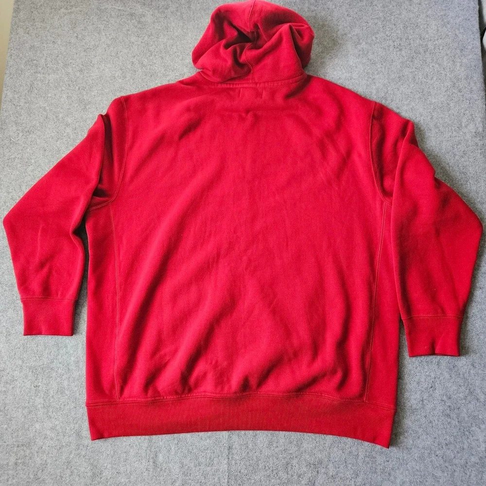 Polo Ralph Lauren Red Full Zip Hoodie Waffle Lined Sweatshirt Mens 3XLT Tall